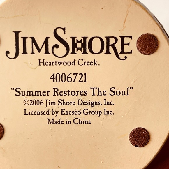 Jim Shore Heartwood Creek Summer Restore The Soul Figurine #4006721 - Picture 7 of 7